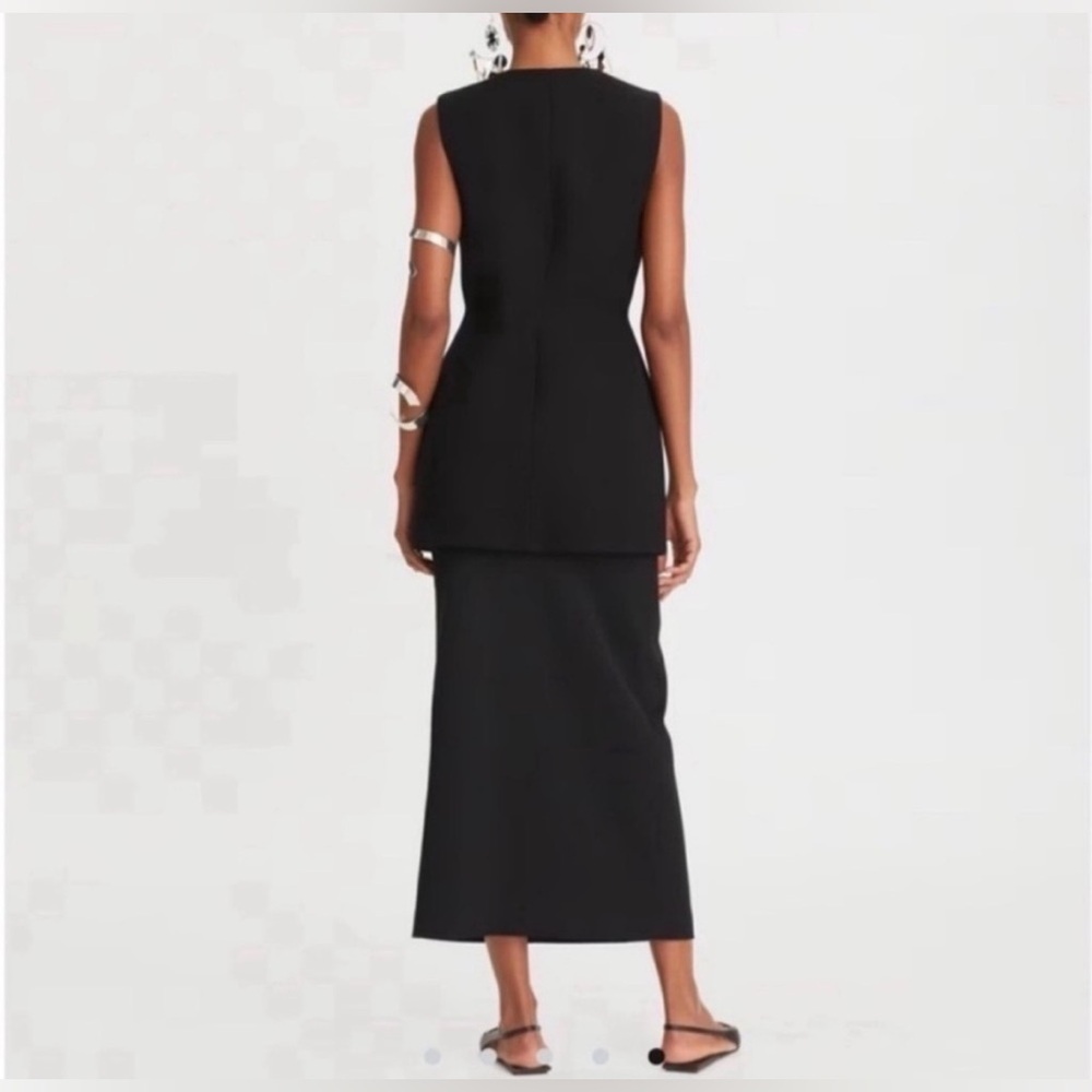 Tory Burch Hook & Eye Tunic/Dress in Black, Size 8 - Picture 3 of 14